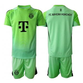 Billige Fotballdrakt Bayern Munich Keeper Replika Hjemmedraktsett Barn 2025-26 Kortermet (med bukser)
